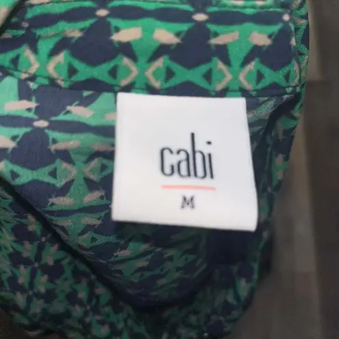 CAbi  SZ M Bronco Blouse #5520 Western Cowboy Patchwork Button Front - Image 3