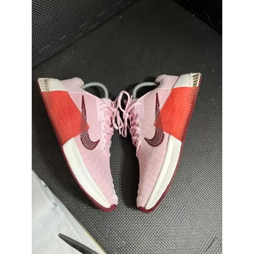 Nike Womens  Metcon Sz 9 Training Cross Fit Shoes Pink Foam/Red DZ2537 601