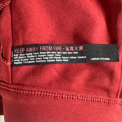 Free People Movement Strappy Sports Bra Red Size Medium