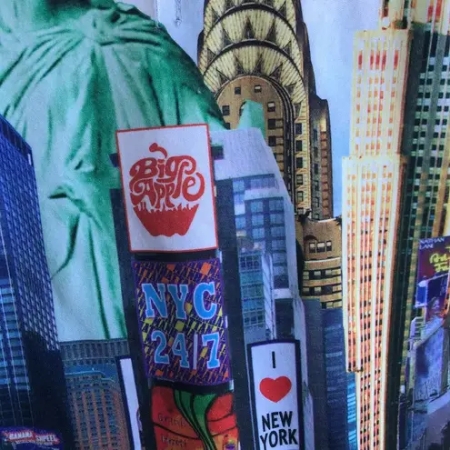 Badger Sports New York City Tee Top Times Square Taxis Broadway