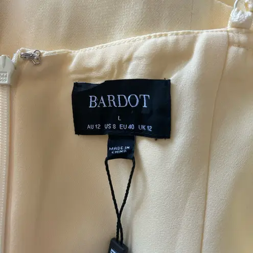 Bardot Gold Asymmetrical Sundress Spaghetti Strap