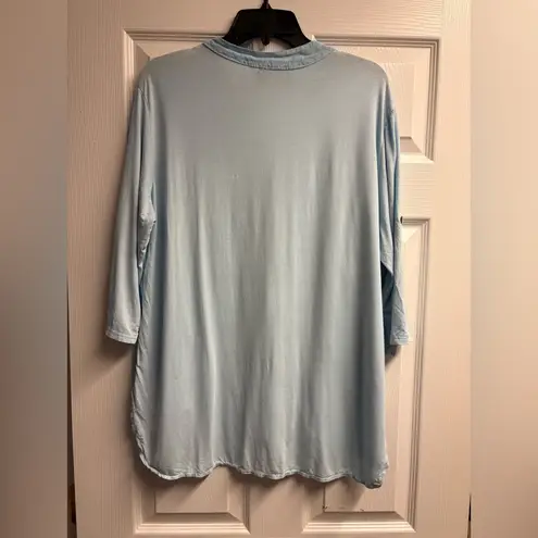 Luxe Boutique Viscose/Linen Blend Top Size Large