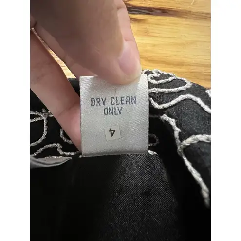 Bleu Bayou Women Size Medium Art to Wear 100% Silk Jacket Embroidered Designer