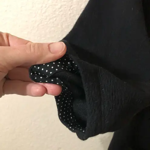 Maeve NWT Anthropologie Angelika V Neck Tunic Dress in Black Pockets - Size XS