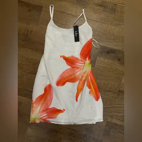 Lulus Dulcea Ivory Floral Sleeveless Mini Dress