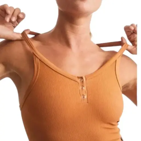 Free People  Movement Free Throw Henley - Toasted Coconut - Size L