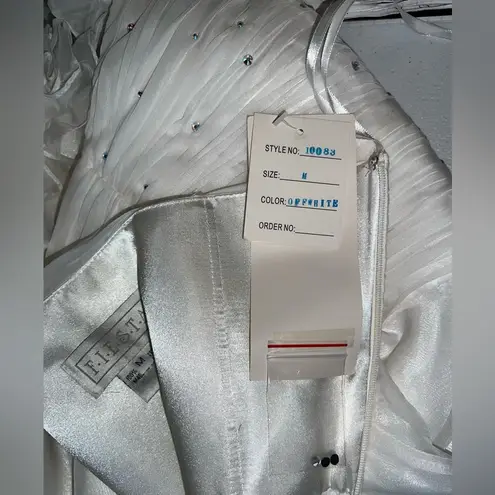 Elegant New Fiesta Organza White One