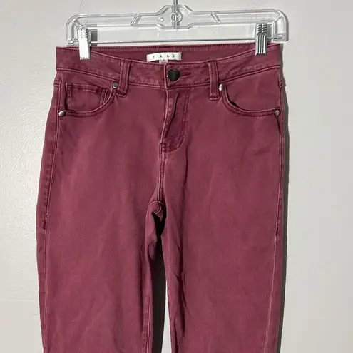 CAbi  Mauve Skinny Mid Rise Jeans Women's size 4