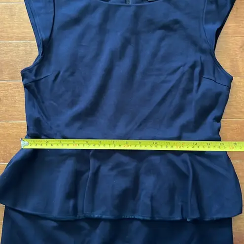 Alice + Olivia  Employed Victoria Navy Blue Peplum Dress