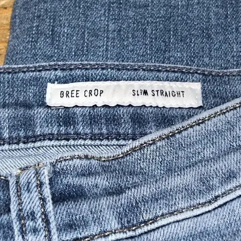 Woman’s Edwin Blue High Rise Bree Crop Jeans Classic Denim Size 30