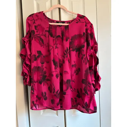 Investments Slim Factor Floral Blouse – Size 1X – NWT – MSRP $79