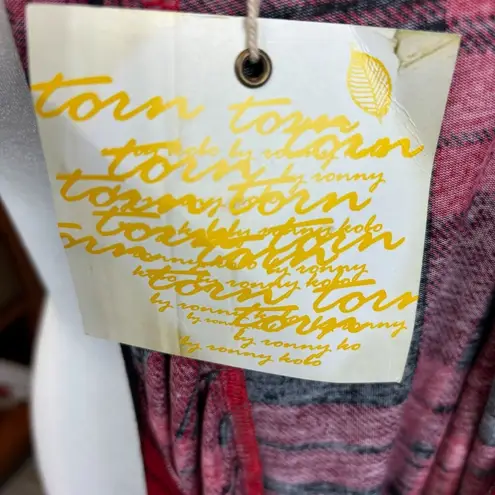 Torn By Ronny Kobo Brooke top, size Large, boxy, plaid, summer, dressy, NWT