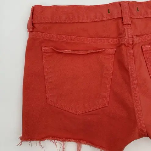 J Brand  Tangerine Cut Off‎ Raw Hem Shorts Size 28