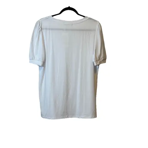 Automet Set/3 XL Short Sleeve NWT Blouse's Tunic Crew Neck White, Green, Khaki #