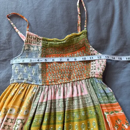 Jen's Pirate Booty Free People Small Smock Wild Side Floral Patchwork Midi Dress