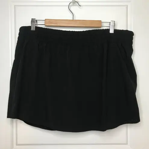 CALIA Mid Rise Infinity Run Skort Women's Plus Size 1X Run Collection Black NEW