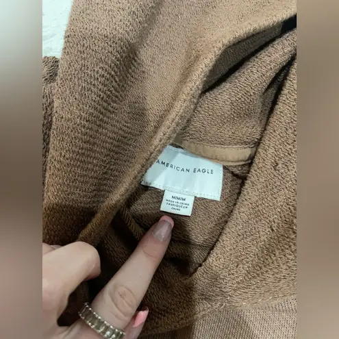 American Eagle Brown AE Cropped hoodie