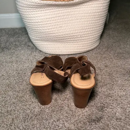Barbara Barbieri Brown Wedge Sandals women's size 7.5 boho summer‎ vacation