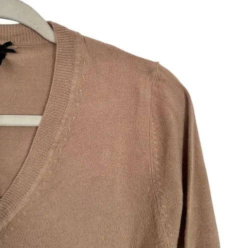 Atmosphere Women’s Sz 12 Knit Soft Sweater Light Brown Pullover V Neck