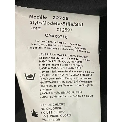 Joseph Ribkoff Black Ivory Lace Print Sheath Scoop Neck Dress Sleeveless Size 8