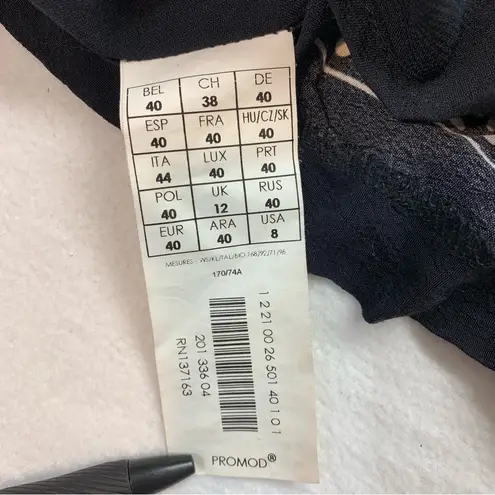 Promod Black and White Bubble Mini Skirt Size 8