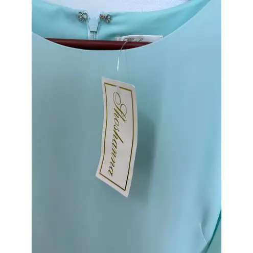 Shoshanna NWT Lovisa Mint Flutter Sleeve A-Line Dress, 8
