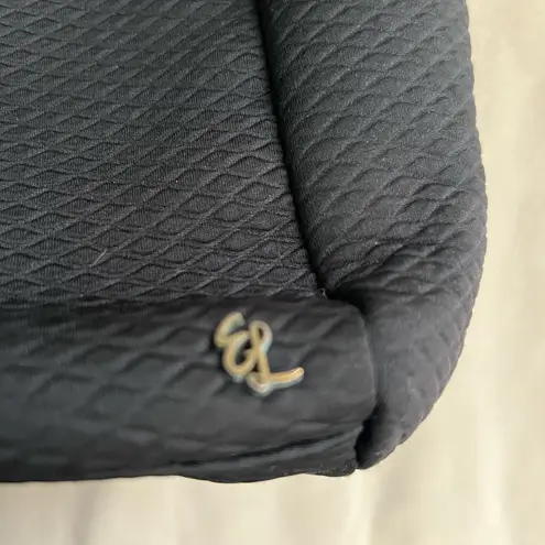 🖤 Elliott Lucca Black Quilted Convertible Backpack Tote Bag