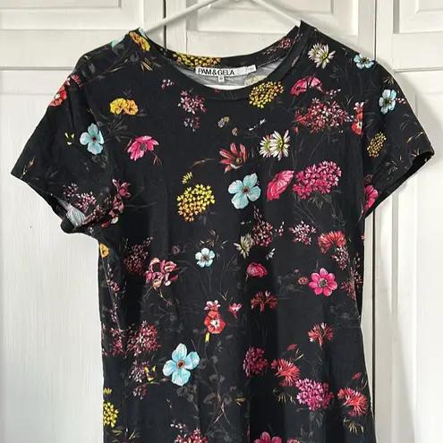 Pam & Gela 100% Cotton floral bodycon dress - Size M