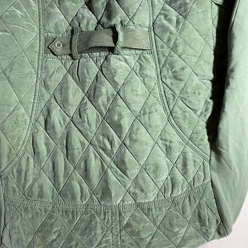 Marrakech Green Quilted Phoebe Moto Zip Jacket Size Small