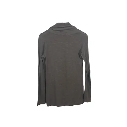 James Perse Women’s Cowl Neck Knit Long Sleeve in Greyish Brown Size 4 (XL)