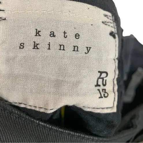 R13 Kate Low Rise Slim Straight Leg Limited Edition Metallica Jeans Size 27