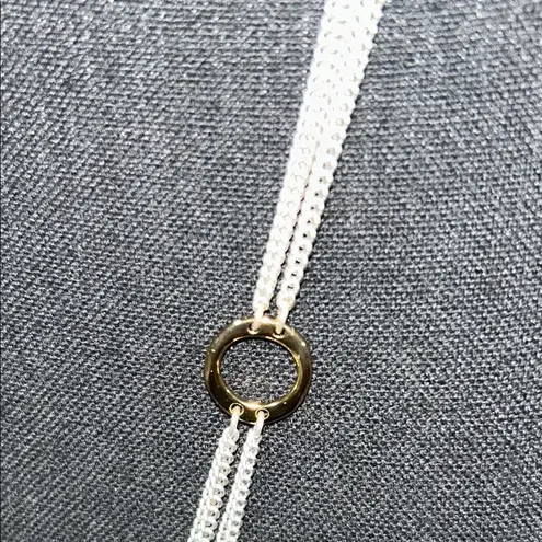 Jenny Bird Silver and Gold “SOLA” Necklace Modern Minimalist Design