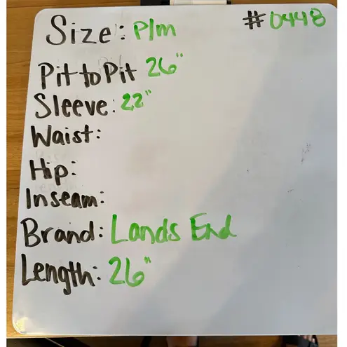 Lands' End Terry Cardigan Sweater Draped Open Front Mushroom Medium Petite Brown Size undefined