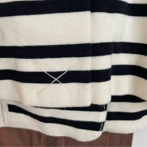 J.Crew  Schoolboy Blazer Womens Small Academy Cream Navy stripe Career