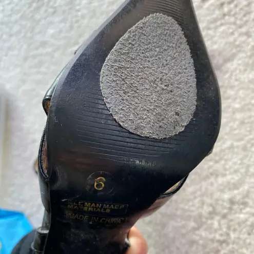 Strappy pointy stiletto pumps Black Size 6