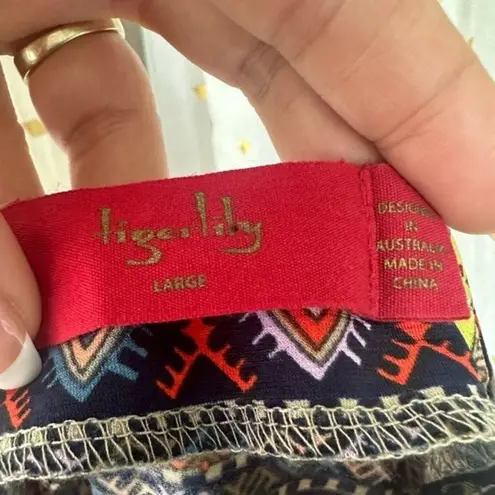 Tigerlily Boho Batik Renaissance Gypsy Beach Ditsy Spaghetti Strap Romper Large