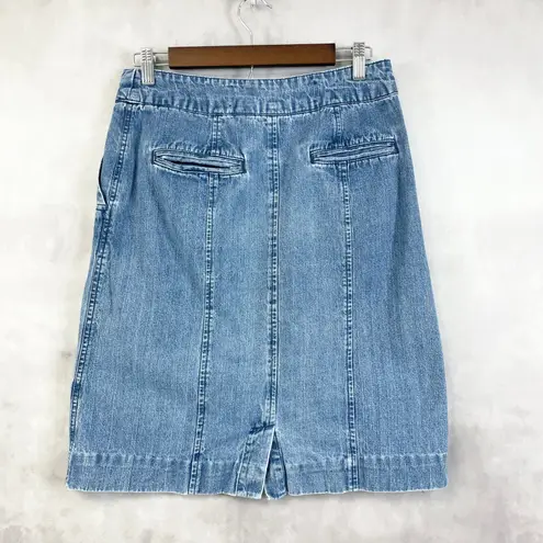 kim rogers Womens Skirt Size 6 Classic Denim Y2K Casual Utility Everyday Urban