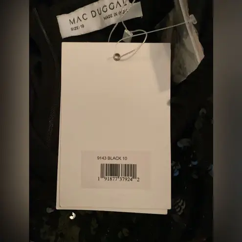 Mac Duggal 9143 Womens Black Embellished Illusion High Neck Mini Dress