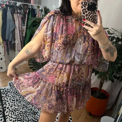 MISA Los Angeles  Callas Mini Dress in Augusta Batik Size Large