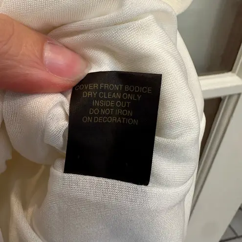 Cynthia Steffe  Black & Cream Peplum Embellished Sequin Beaded Midi Dress Size 2