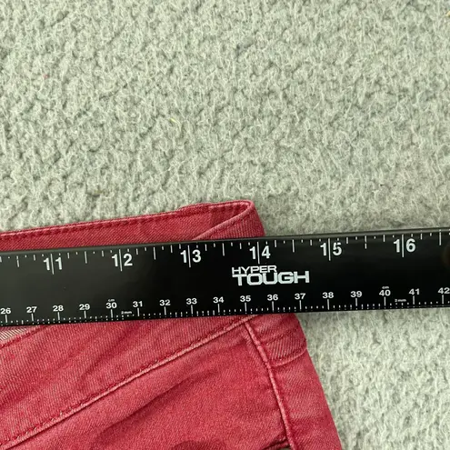 prAna Kara Jeans Women 2 Red Skinny Denim Stretch Outdoor