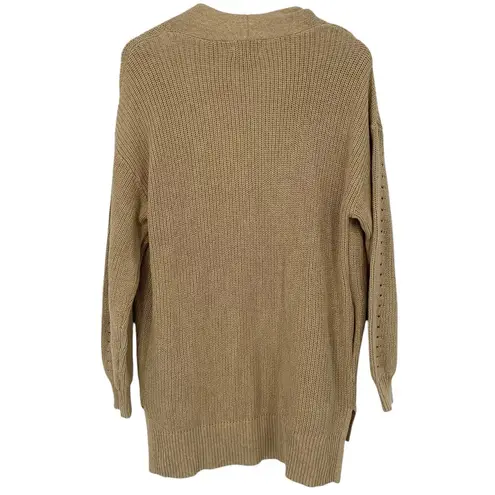 Universal Threads UNIVERSAL THREAD NWOT Open Front Knit Oversized Cardigan Sweater Size XS Tan