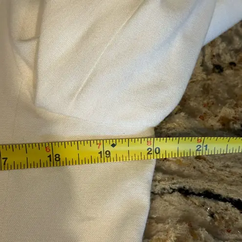 Preston & York White Linen Blazer Women’s size 10 Suit Jacket