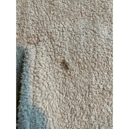 Girlfriend Collective sherpa fleece cream/neon yellow size med