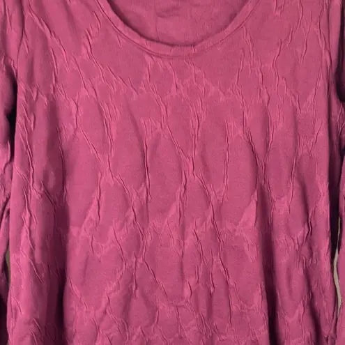 Simply Vera, Vera Wang Simply Vera Vera Wang purple long sleeve textured knit top woman’s size large