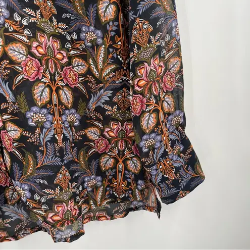 CROSBY. Button Down Shirt Medium Paisley Floral Fall Business Office Work Sheer