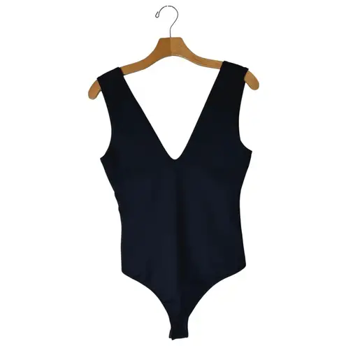 Intimately Free People Bodysuit Women Medium Black Keep It Sleek Gothic Sexy