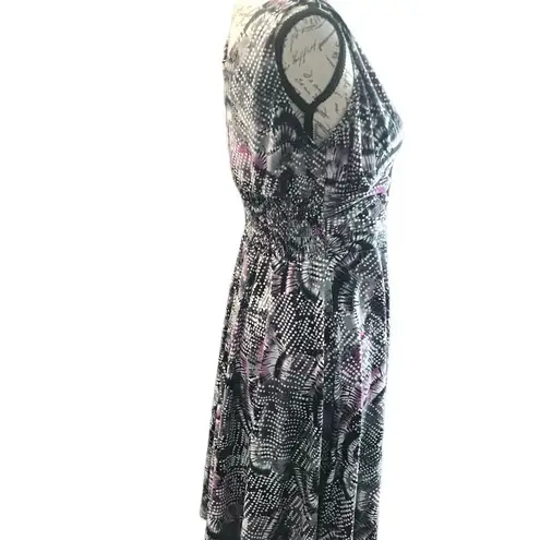 Fashion Bug Medium V Neck Sleeveless Dress Purple