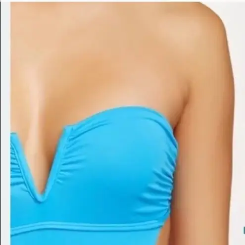 frankie's bikinis  One Piece Blue Bathing Suit