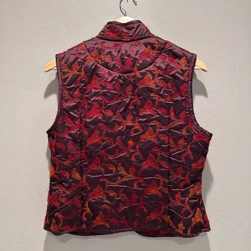 Tsunami Maroon Orange Full Zip Vest Sz Medium